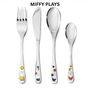 Miffy Four Piece Childrens Cutlery Sets Stainless Steel, thumbnail 6 of 12