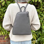 Women's Genuine Leather Backpack, thumbnail 2 of 10
