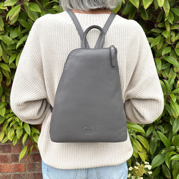 Women's Genuine Leather Backpack, 2 of 10