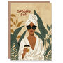 Plant Coffee Sunglasses Babe For Her Birthday Card, thumbnail 1 of 4