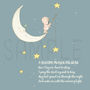 Personalised Baby Bedtime Prayer Print On Canvas, thumbnail 2 of 3