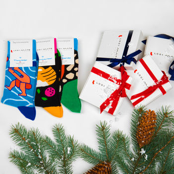 Designer Cotton Sock Subscription Gift Box, 2 of 12