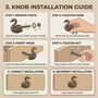 Elegant Swan Brass Cabinet Knob, thumbnail 4 of 9