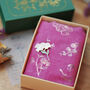 Personalised Rose Gold Foil Birth Flower Scarf, thumbnail 9 of 12
