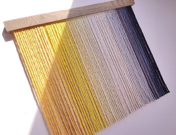 Scandi Yellow Fiber Art Wall Hanging, 2 of 4