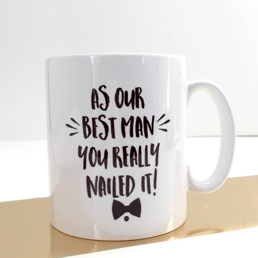 'best Man' Wedding Thank You Gift Mug By Kelly Connor ...