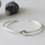 Sterling Silver Friendship Knot Bangle, thumbnail 3 of 5