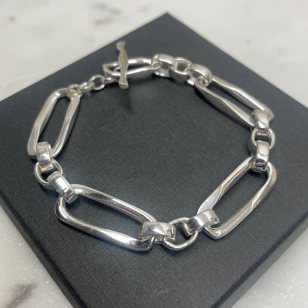 Sterling Silver Large Link Bracelet By SALLYANNE LOWE ...