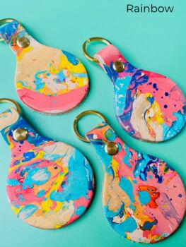 Personalised Handmade Marble Key Fob, 6 of 7