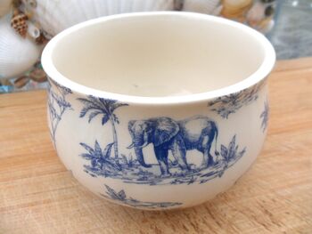 Open Sugar Bowl In Blue Safari Design, 6 of 7