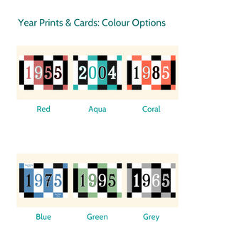 60th Birthday Print Or Card Personalised Gift 1965, 2 of 12