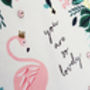 'You Are So Lovely' Flamingo Mini Card, thumbnail 2 of 2