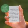 Personalised Arch Photo And Message Metal Wallet Card, thumbnail 4 of 4