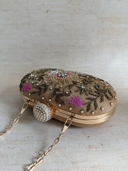 Gold Oval Clutch Bag, 10 of 10