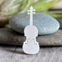 Violin Brooch In Sterling Siver, thumbnail 1 of 4