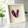 Hand Sculpted Ceramic Kitchen Wall Art: Purple Peppers, thumbnail 1 of 7