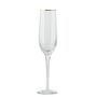 Pair Of Gold Rimmed Champagne Glasses, thumbnail 2 of 2