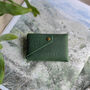 Green Botanical Oiled Leather Wallet, thumbnail 3 of 6