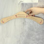 Personalised Bridal Floral Wooden Hanger, thumbnail 4 of 6