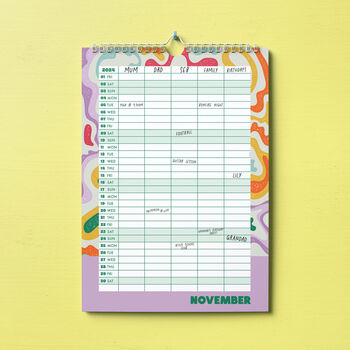 2024 Family Planner | A3 Wall Calendar, 4 of 5