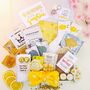 Sunshine Birthday Gift Box, Cosy Summer Self Love Spa Care Package, Hug In A Box, thumbnail 3 of 11