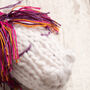 Rainbow Unicorn Christmas Baubles Intermediate Knitting Kit, thumbnail 4 of 8