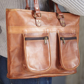 Personalised Leather Shoulder Bag, 2 of 9