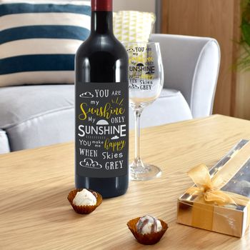 Sunshine Personalised Red Wine Gift Sets In Box, 2 of 2