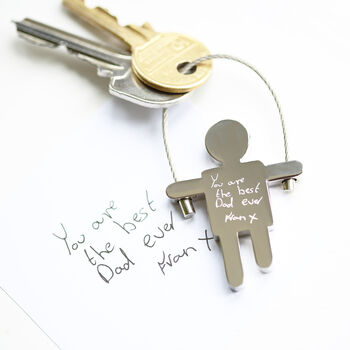 Your Own Handwriting Engraved On Key Ring, 2 of 5