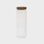 Refillable Wooden Lid Storage Jar 1000ml, thumbnail 1 of 3