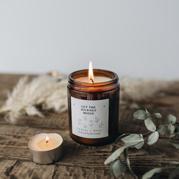 'Let The Journey Begin' Scented Soy Wax Candle, 4 of 10