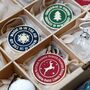 Reindeer Names Enamel Christmas Tree Decoration, thumbnail 4 of 11