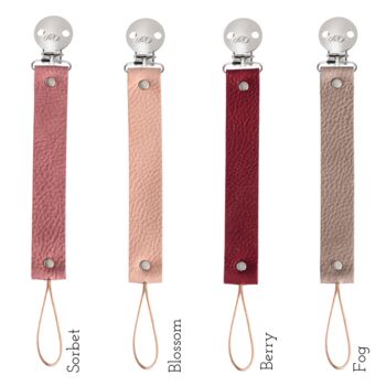 New Leather Dummy Clip Pink/Tan/Grey, 5 of 11