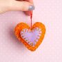 Handful Of Hearts Felt Craft Kit, thumbnail 2 of 6