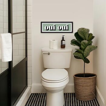 Framed Oui Oui Typography Print, 5 of 12
