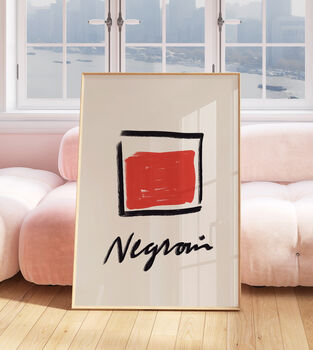 Minimalist Negroni Kitchen Print, 2 of 4