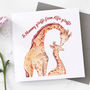 Personalised Giraffe Mother's Day Card, thumbnail 1 of 3