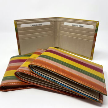 Personalised Leather Gift Wallet, 3rd Wedding Anniversary Gift, 2 of 4