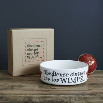 'Obedience Classes Are For Wimps' Dog Bowl, 2 of 4