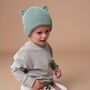 Organic Baby Bear Beanie Hat, thumbnail 6 of 10