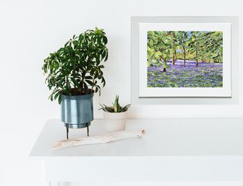 Bluebells, Enys Gardens, Cornwall, Collage Art Print, 3 of 6