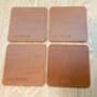 Personalised Stamped Tan Leather Coaster, thumbnail 4 of 12