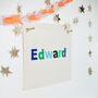 Personalised Multi Colour Name Banner Flag, thumbnail 2 of 4