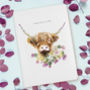 Luxury Highland Cow Notebook / Journal, thumbnail 1 of 5