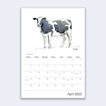 2022 Cow Calendar, 4 of 6