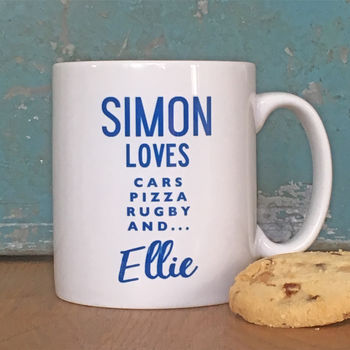 Personalised Loves Mug Gift, 5 of 6