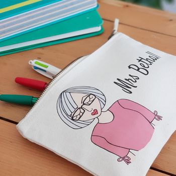 Personalised Create Your Own Teacher Pencil Case, 2 of 9