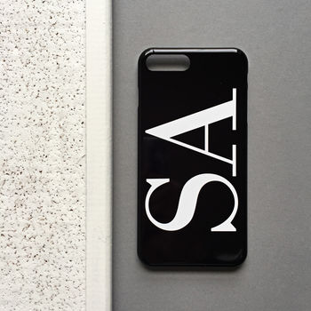 Personalised Black And White iPhone And Samsung Case, 2 of 5