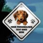 Personalised Dog On Board Car Sign, thumbnail 4 of 12