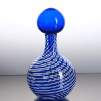 Handmade Con Il Collo Hand Blown Glass Decanter, 3 of 3